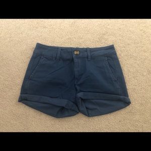 American Eagle khaki midi shorts